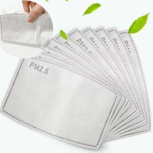 マスクフィルターシート　10枚セット　5層構造　抗PM2.5　保護フィルター　マスク用取り換えシート　花粉症対策　ウィルス予防対策