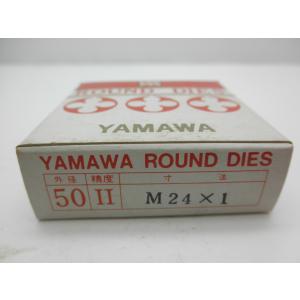 ヤマワ　YAMAWA　丸ダイス　M24X1　50径　外側に少しサビ　在庫限り特価　1個単価｜toyokohan
