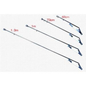 旗棒 73cm メッキ フラッグ ポール CBX CBR CB ZRX GS GSX XJR