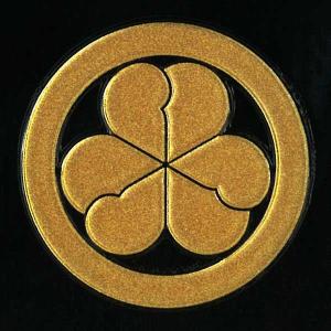 幕末 家紋 蒔絵シール 「中岡慎太郎 丸に錦の実」 金の商品画像