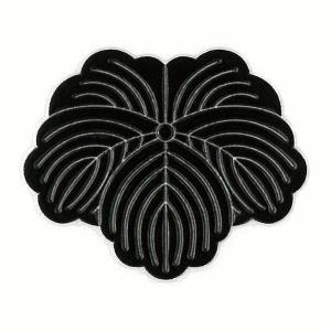 家紋ステッカー 蒔絵シール 「 蔦 」 黒の商品画像
