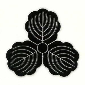戦国武将 家紋 蒔絵シール 「島左近 三つ柏」 金 : TOYO LABO - 通販