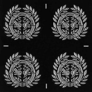 戦国武将 家紋 蒔絵シール 「前田利家 前田慶次 加賀梅鉢」 銀 : TOYO