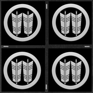 家紋 ステッカー 丸に並び矢の商品一覧 通販 Yahoo ショッピング