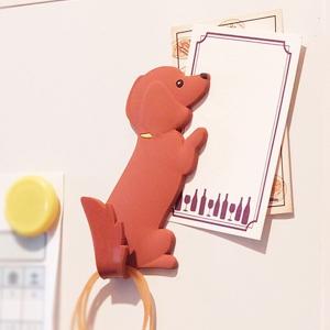 MAGNET HOOK Animal tail マグネットフック アニマルテイル【ミニチュアダックスフンド】壁面取付型フック インテリア 壁 犬 いぬ イヌ 雑貨 かわいい 磁石｜toyolabo