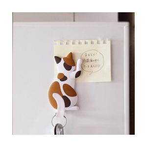 MAGNET HOOK Cat tail マグネットフック キャットテイル【ミケ】ネコ ねこ 猫雑貨 かわいい 三毛猫｜toyolabo