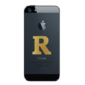 イニシャル 蒔絵シール「アルファベットR」金の詳細画像2