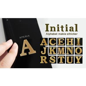 イニシャル 蒔絵シール「アルファベットR」金の詳細画像3