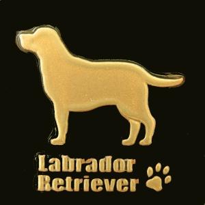 犬 蒔絵シール LOVE DOG ゴールデンレトリバー（横向き） 黒 : TOYO