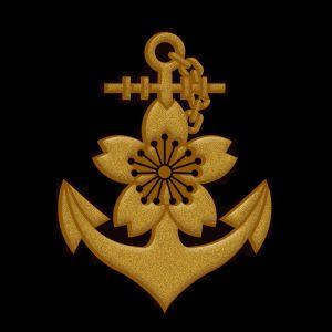大日本帝国海軍記章 蒔絵 シール 「大日本帝國 海軍記章」金 大 : TOYO LABO - 通販
