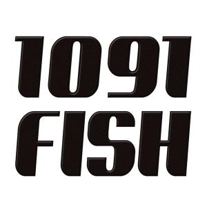 釣り 蒔絵シール 「１０９１ FISH 黒」 つり｜toyolabo