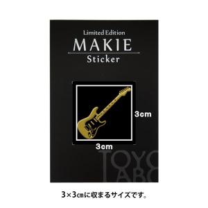 楽器 蒔絵シール「エレキギター(A) 金 30...の詳細画像2
