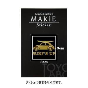 車 蒔絵シール「サーフズアップ(タイプ1) 金...の詳細画像2