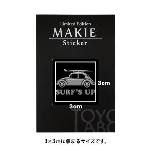 車 蒔絵シール「サーフズアップ(タイプ1) 銀...の詳細画像2