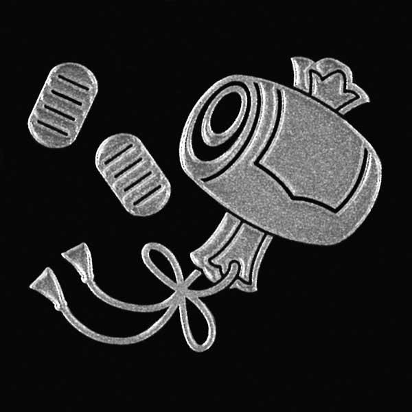 縁起物 蒔絵シール「打ち出の小槌 銀 30mm」ケータイ スマホ　ステッカー シール iQOS アイ...