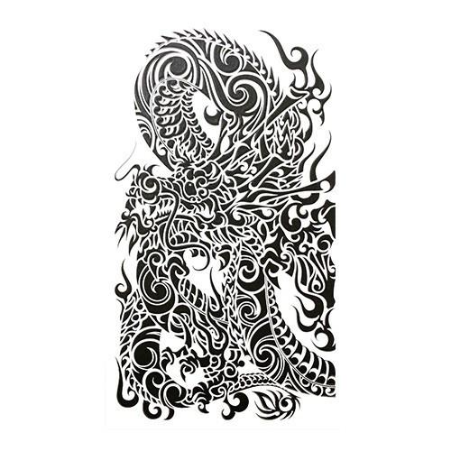 蒔絵シール 「SMAPHO TRIBE　スマホ トライブ　龍／黒」 ステッカー iPhone デコレ...