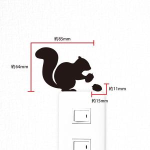 リス ウォールステッカー ANIMAL LIF...の詳細画像2