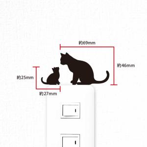 猫 ウォールステッカー 「CAT LIFE キ...の詳細画像1