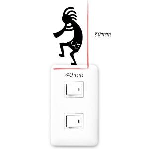 ココペリ ウォールステッカー「ココペリB」スイ...の詳細画像1