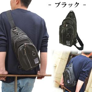 【軽量 合皮】ボディバッグ メンズ 男性 斜め...の詳細画像1