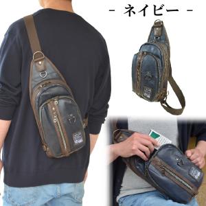 【軽量 合皮】ボディバッグ メンズ 男性 斜め...の詳細画像2
