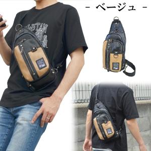 【軽量 合皮】ボディバッグ メンズ 男性 斜め...の詳細画像3