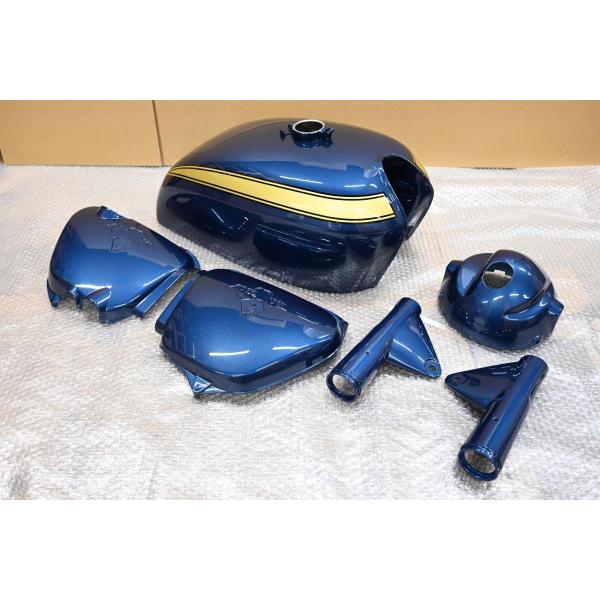 H-073 新品 CB750K Four K1 ポリネシアンブルーメタリック 外装セット ガソリンタ...