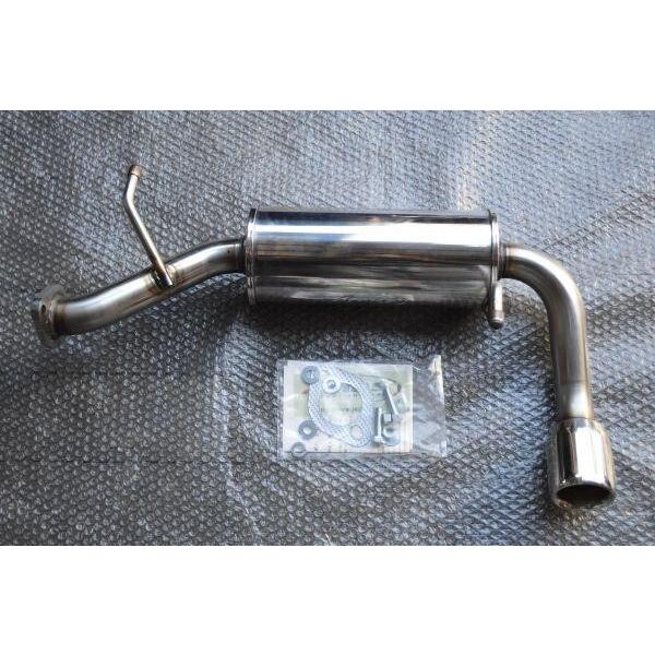 J-015 新品 MRS製 ジムニー用ステンレスリアマフラー タイプ3 (JB23-1型〜10型) ...