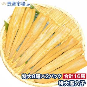 煮穴子 活じめやわらか煮穴子(合計16尾 8尾×2パック 合計500g