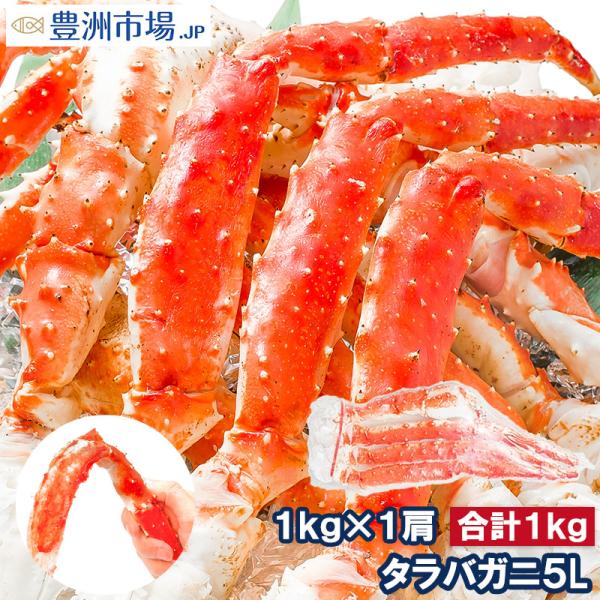 タラバガニ 特大 極太 5L 1kg 足 肩 セクション 正規品 ボイル 冷凍 かに鍋 焼きガニ B...