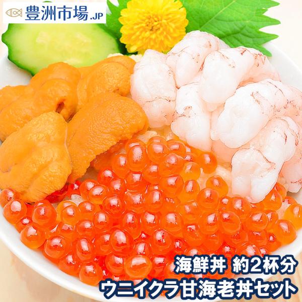 ウニイクラ甘海老丼セット うに 100g いくら 100g 甘海老 200g