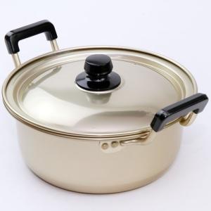 アカオアルミ しゅう酸 実用鍋 42cm 日本製 アカオ アルミ 両手鍋