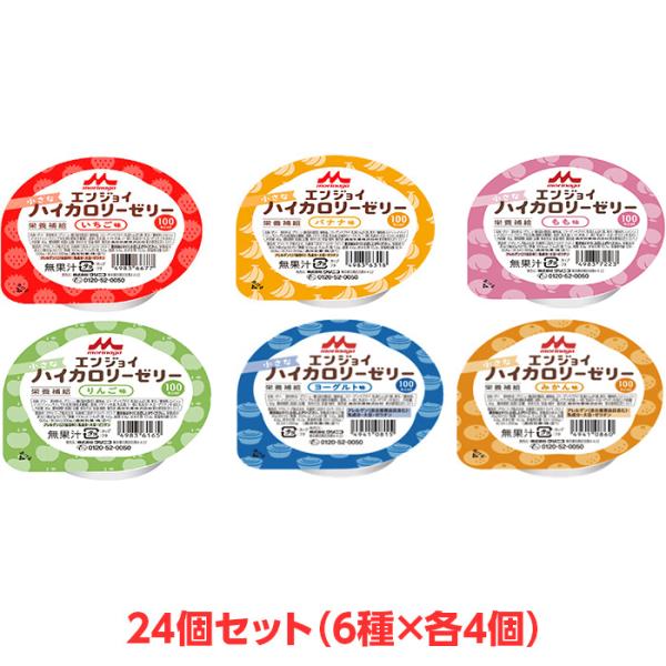 【軽減税率】 送料無料 森永乳業 クリニコ エンジョイ小さなハイカロリーゼリー 詰め合わせ 24個（...