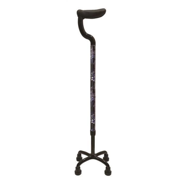 島製作所 カーボン四点式 杖 フラットグリップ 桜紺 79C-C4 4点接地可能な杖 高齢者 介護 ...