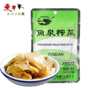 魚泉搾菜片80g【1点】スライス 味付けザーサイ 漬け物 中華漬物 中華物産 80gx1点