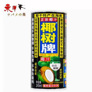 椰樹椰汁245ml（缶）【6点】ココナッツミルク 天然椰子汁 ココナッツジュース 245mlx6点
