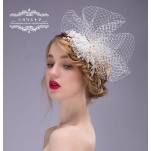 ウェディングハット 花嫁 ブライダル ヘアアクセサリー