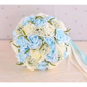 ウエディングブーケ 安い ブートニア 結婚式 ローズ