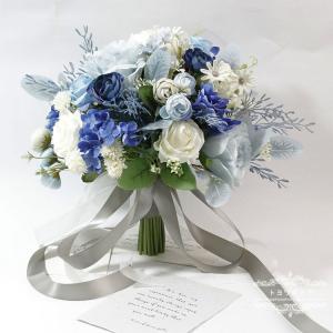 ウエディングブーケ 結婚式 ブルー ウェディングブーケ