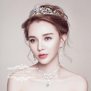 ウェディング ヘッドドレス 安い ティアラ クラウン