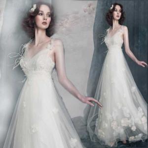 ウエディングドレス マタニティドレス エンパイア