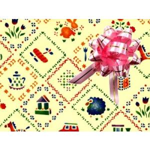 お誕生日包装紙 女の子用リボン ラッピング