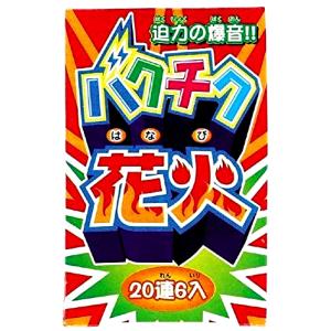 【関東 中部 送料無料】迫力の爆音！レジャー 鳥よけ 鳥獣退散 動物対策 害獣対策 バクチク花火 20連6入×1箱 爆竹花火