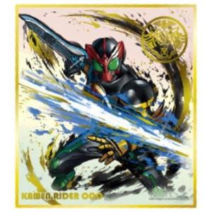 仮面ライダー 色紙ART 極彩 [14.仮面ライダーオーズ タトバ コンボ(金色箔押しメタリック仕様)]【ネコポス配送対応】【C】｜toysanta