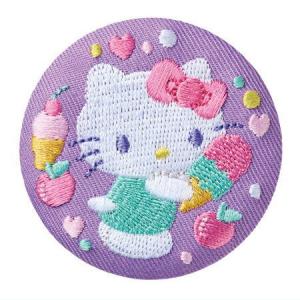 サンリオキャラクターズ 刺繍缶バッジビスケット2 [1.ハローキティ]【ネコポス配送対応】【C】｜toysanta