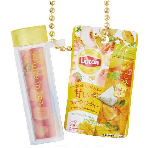 Lipton ミニチュアチャーム＆グミ [8.フルーツインティー ピーチ・ストロベリー＆マンゴー テ...
