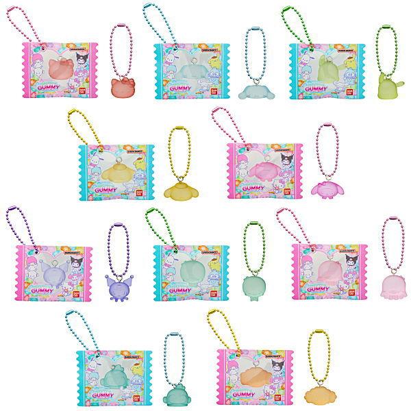【全部揃ってます!!】サンリオキャラクターズ  グミチュアチャームGUMMY＆ミニポーチ [全10種...