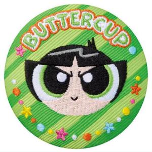 パワーパフガールズ 刺繍缶バッジビスケット [9.バターカップ3]【ネコポス配送対応】【C】※お菓子...