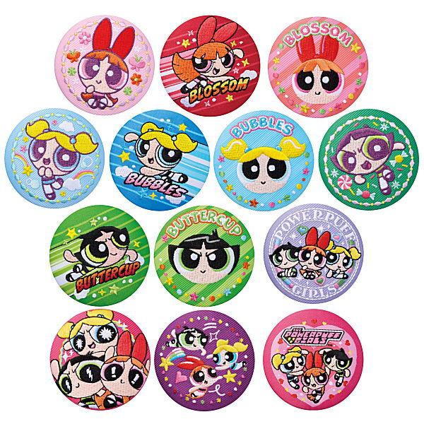 【全部揃ってます!!】パワーパフガールズ 刺繍缶バッジビスケット [全13種セット(フルコンプ)]【...