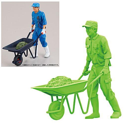 ARTPLA 1/35 飼育員とライオンセット [1.飼育員と一輪車]【 ネコポス不可 】【C】